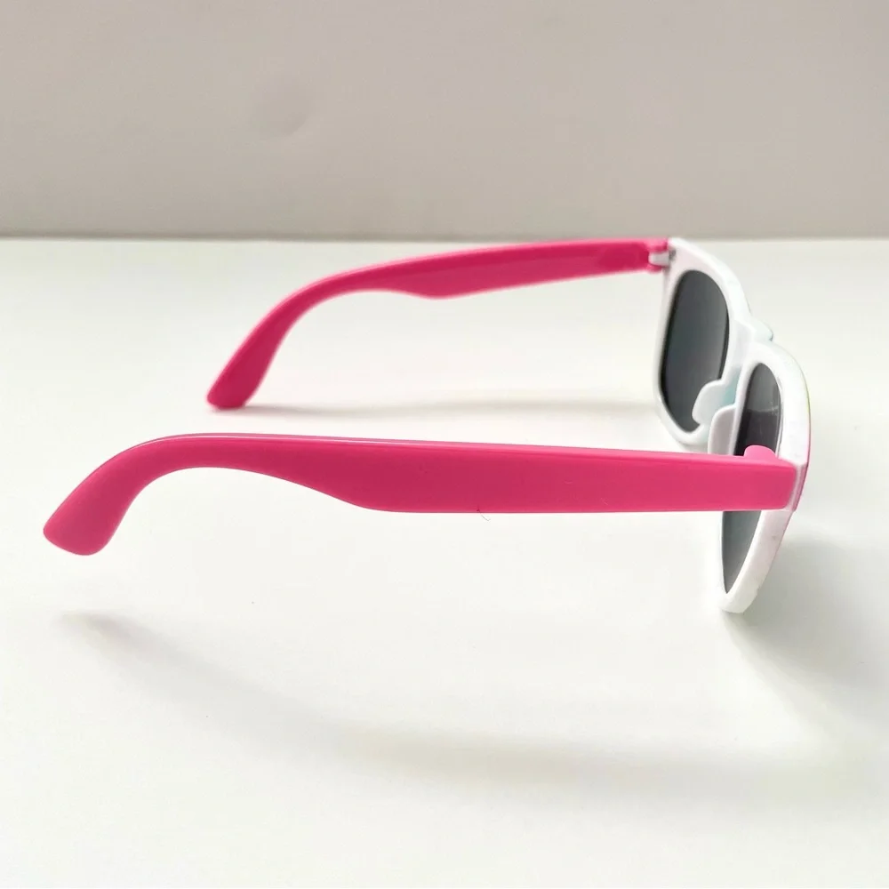 Girls Rainbow Sunglasses And Fuzzy Rainbow Unicorn Case Set!